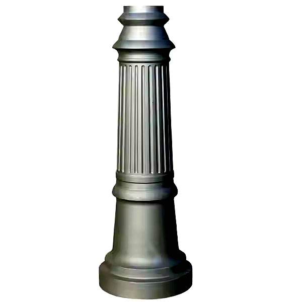 HS-L021 Aluminum Lighting Pole | Modern & Durable Outdoor Post for Streets & Gardens, Cast Aluminum light post