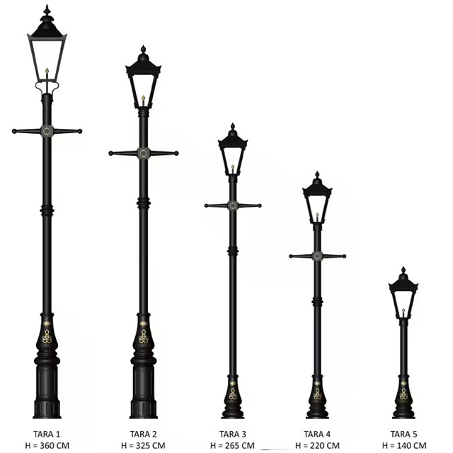 Cast Aluminum Light Pole HS-L001 for Street Lighting Solutions,  light pole