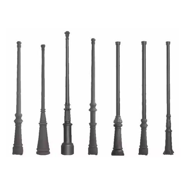 Cast Aluminum Light Pole HS-L001 for Street Lighting Solutions,  light pole