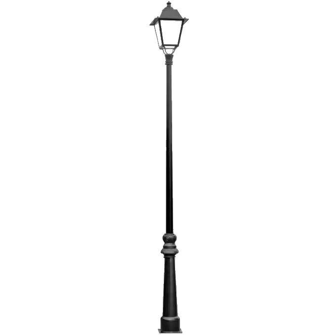 Cast Aluminum Light Pole HS-L001 for Street Lighting Solutions