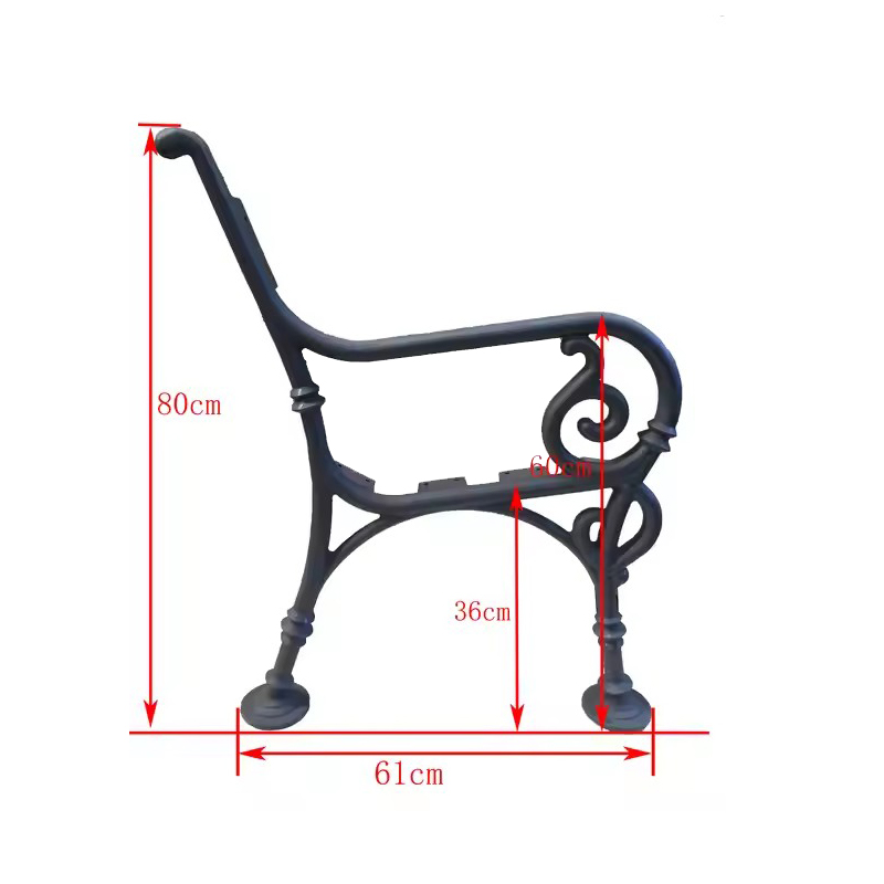 Cast Iron Street Bench Leg HS-B001, Cast Iron Street Bench Leg