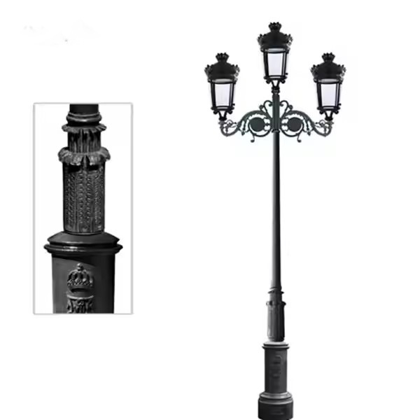 Cast Iron Street Light Poles HS-L027, Cast Iron Street Light Poles 