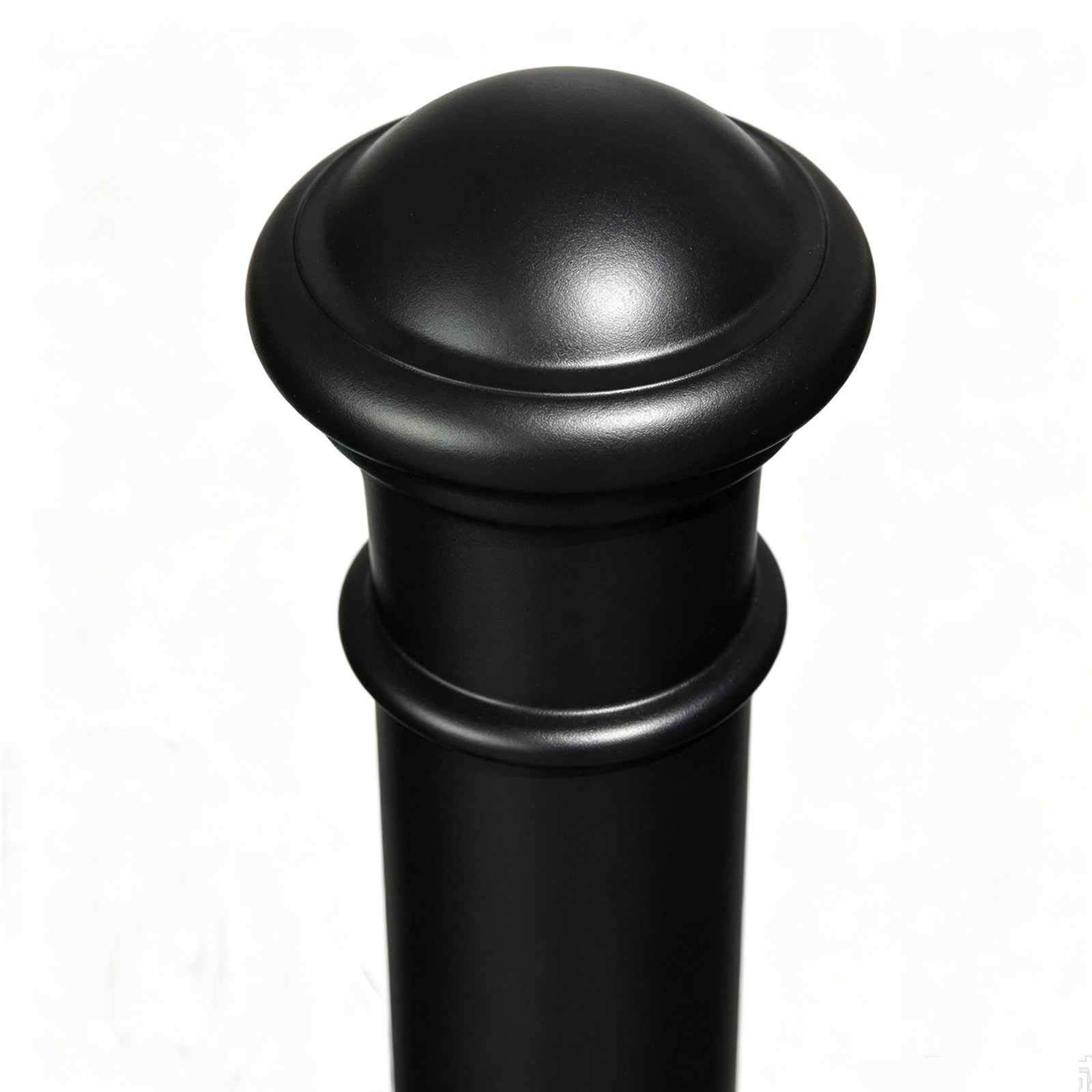 Cast iron bollard dome top close up