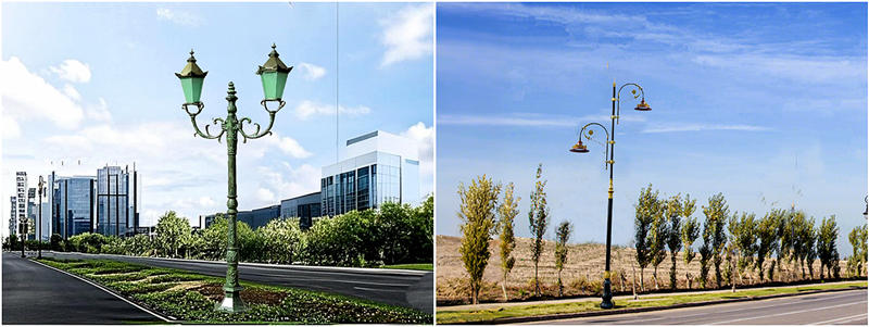 Postes de luz de hierro fundido 
