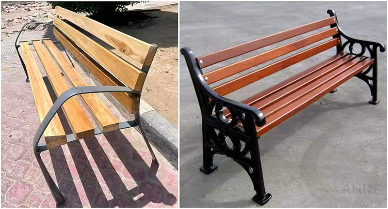 How To Pair Cast Iron Bench Legs With Different Wood Type
