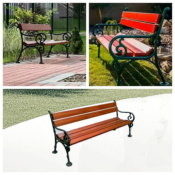 How to Pair Cast Iron Bench Legs with Different Wood Type, Cast Iron Bench Legs