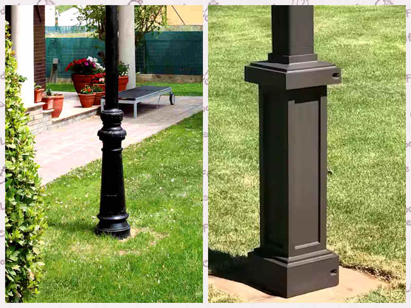 Durable & Decorative Cast Aluminum Lamp Poles for Urban Lighting
