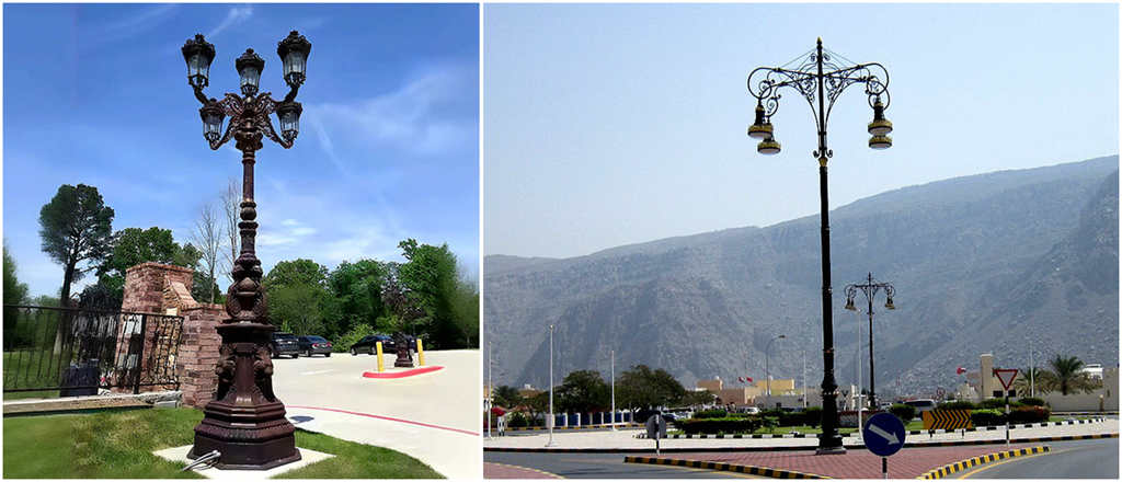 Classical Elegance Illuminated: 7.8m Decorative Cast Iron Street Light Pole for European-Style Commercial Districts