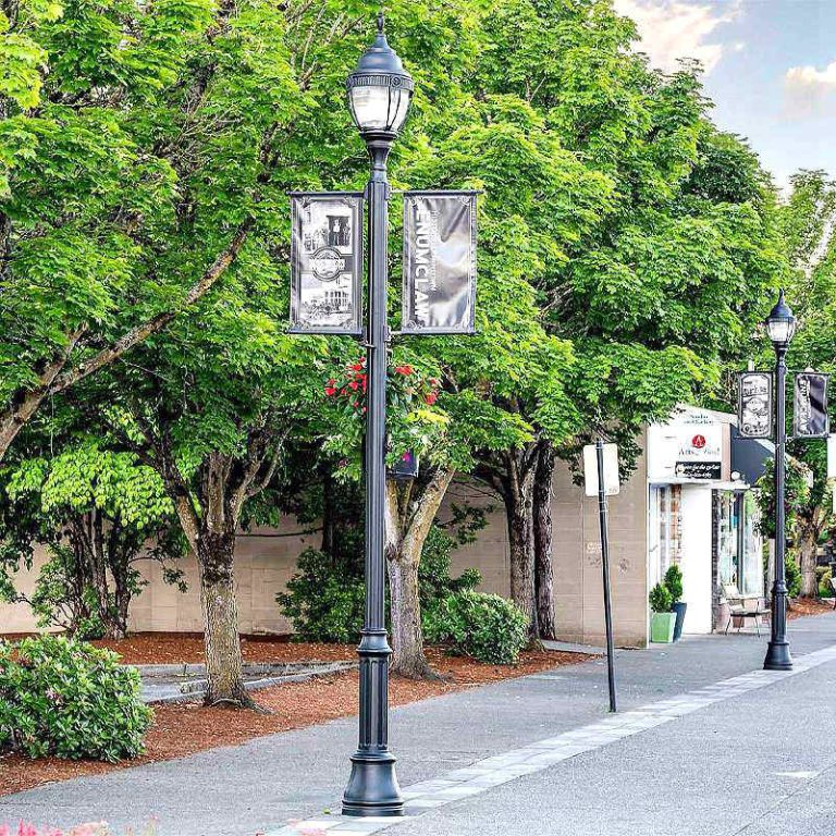 Cast aluminum Street lamp pole