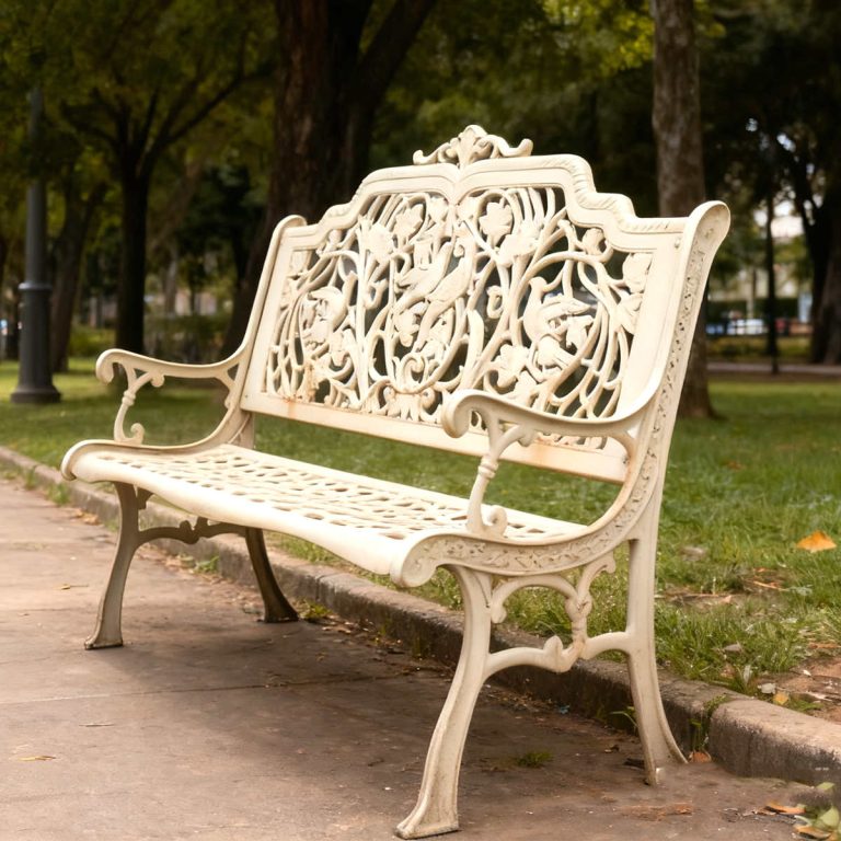 Antique Cast Iron Bench