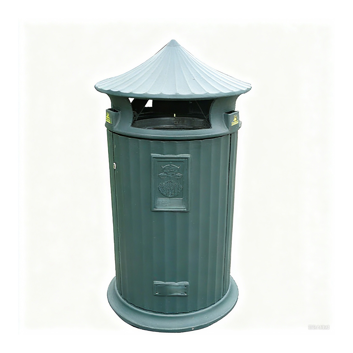 Outdoor Cast Iron Dustbin HS-DS001, Cast Iron Dustbin