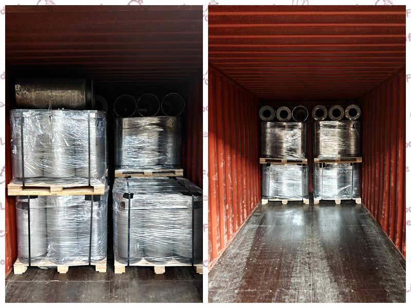 Custom Trash Cans Shipped in 20GP Container to Portugal