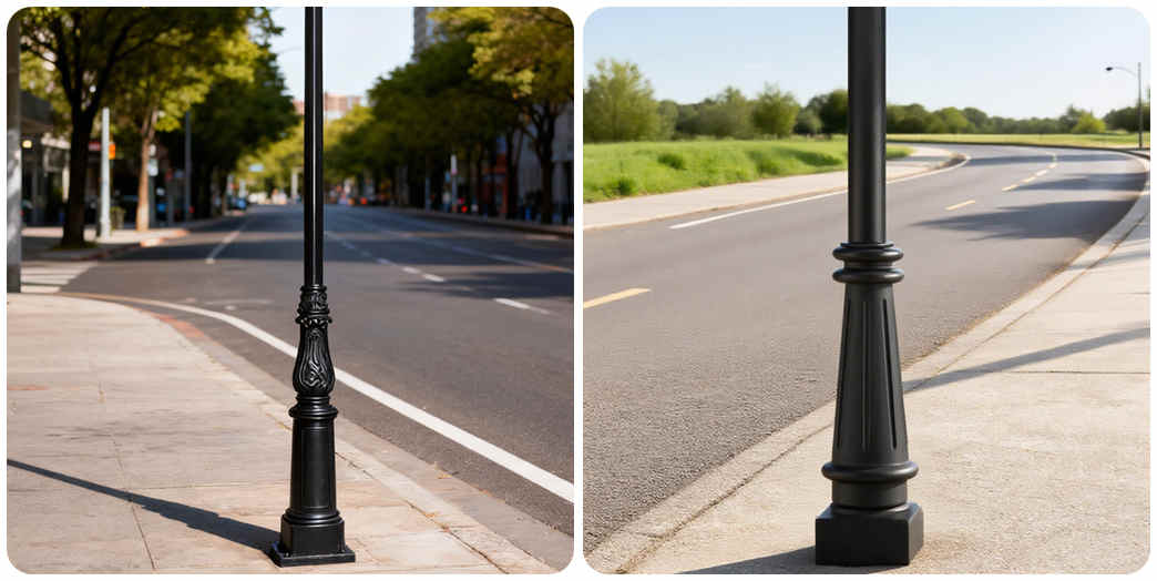 Decorative Cast Aluminum Light Pole: Durable Street Furniture Solutions