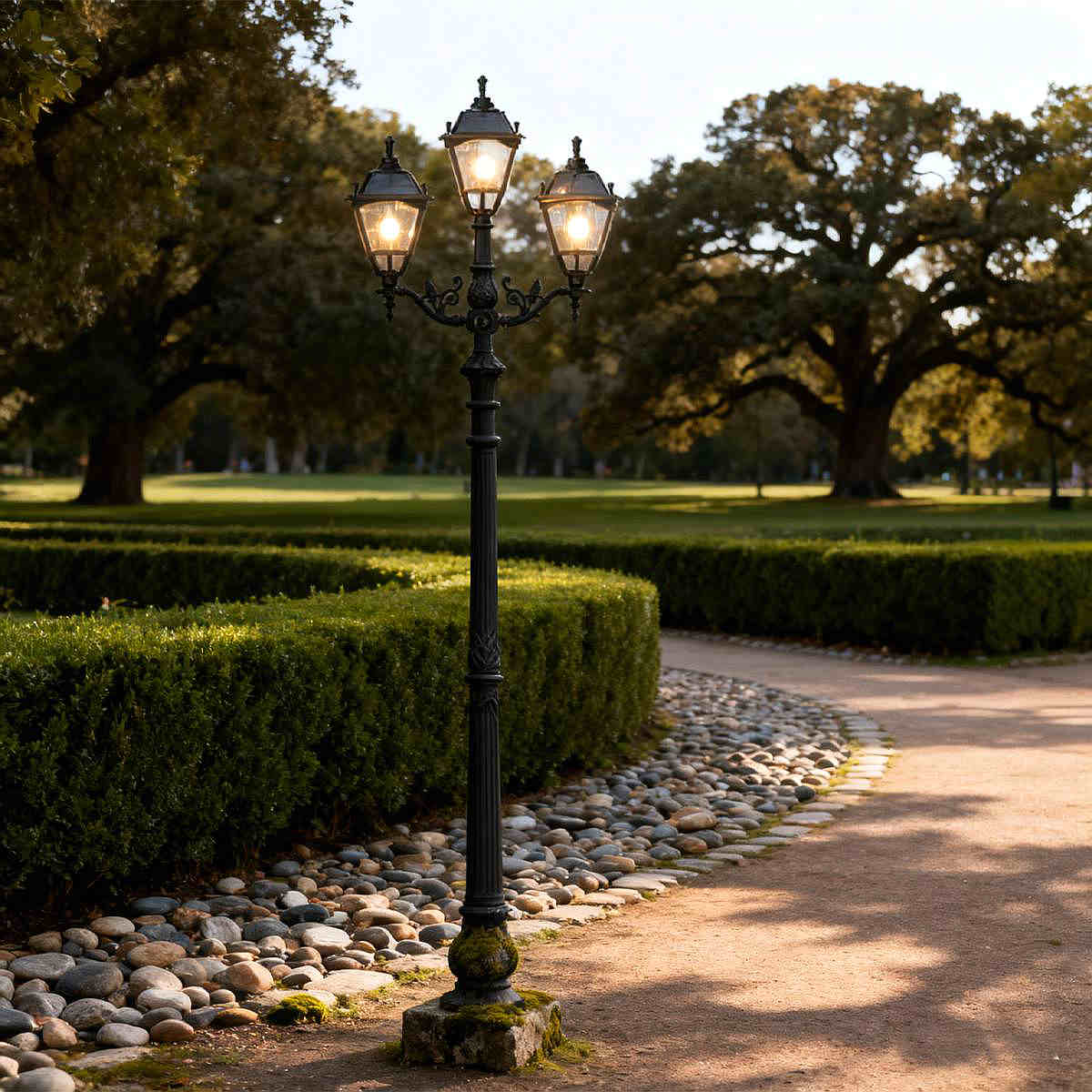 Светодиодные столбы Heng Sheng: Экономное уличное освещение