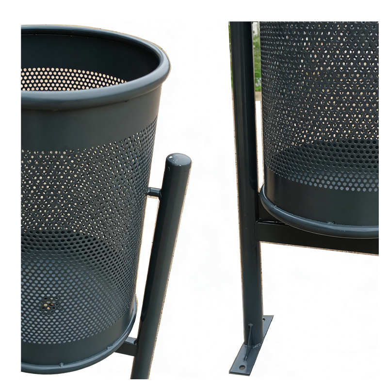 Durable Metal Trash Cans for Modern Public Spaces: Introducing the HS-DS004 Industrial Bin, metal trash cans