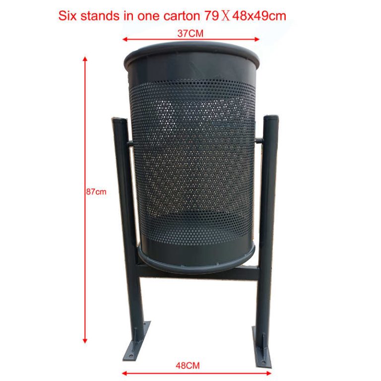 Durable Metal Trash Cans For Modern Public Spaces: Introducing The Hs Ds004 Industrial Bin