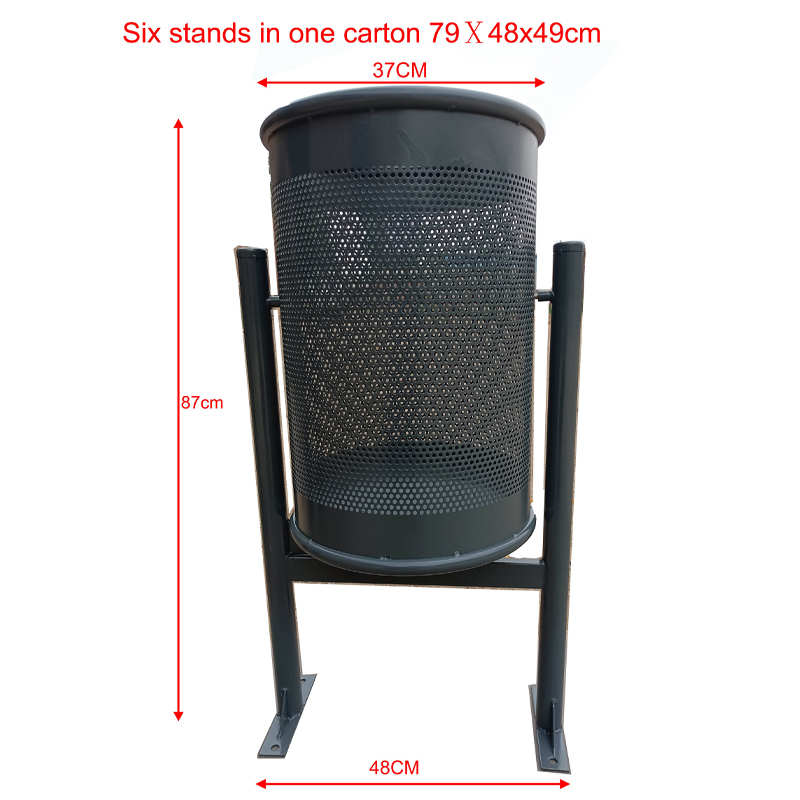 Durable Metal Trash Cans for Modern Public Spaces: Introducing the HS-DS004 Industrial Bin