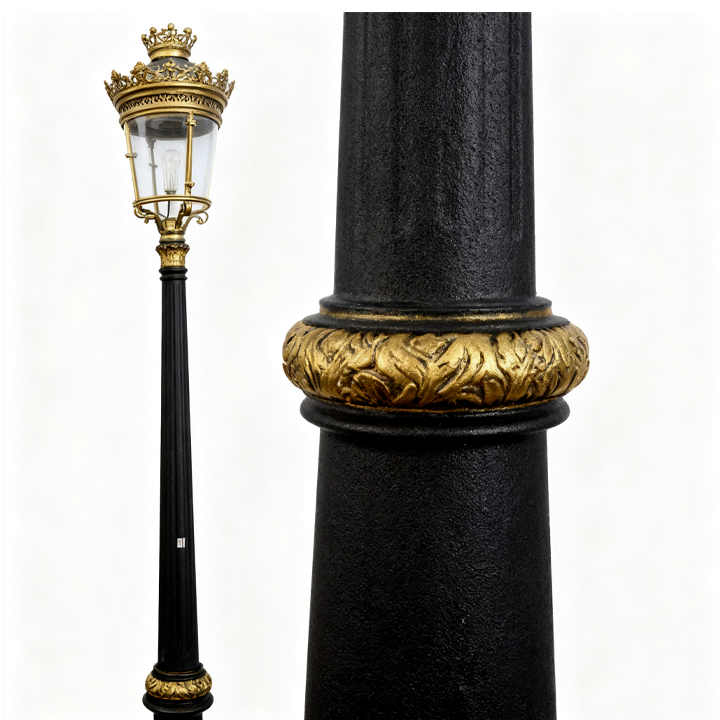 Elevate Civic Spaces with the HS-L031 European Retro Courtyard Lamp, Retro Courtyard Lamp