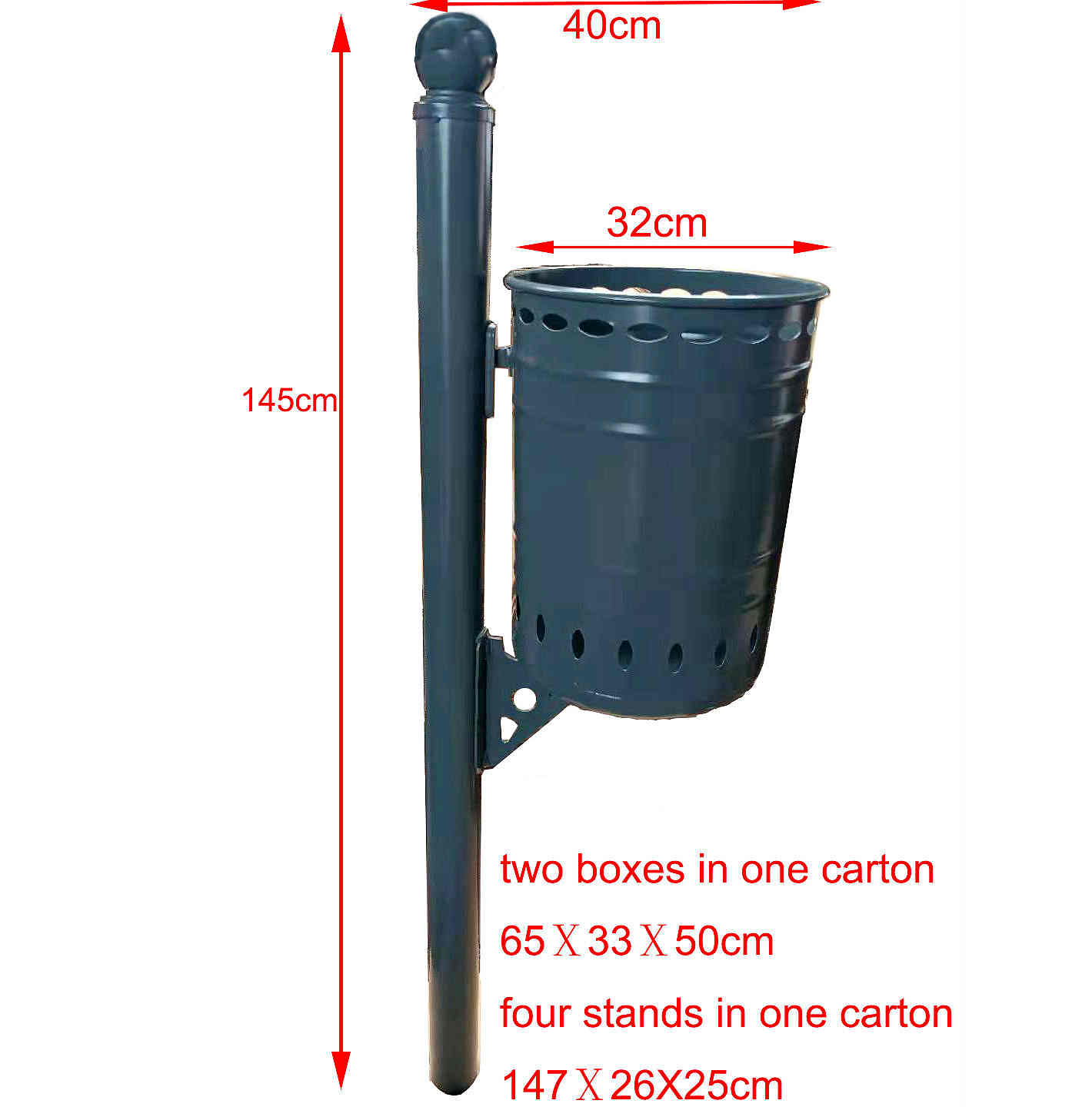 HS-DS006 Outdoor Garbage Bin: Durable Waste Bin for Distributors