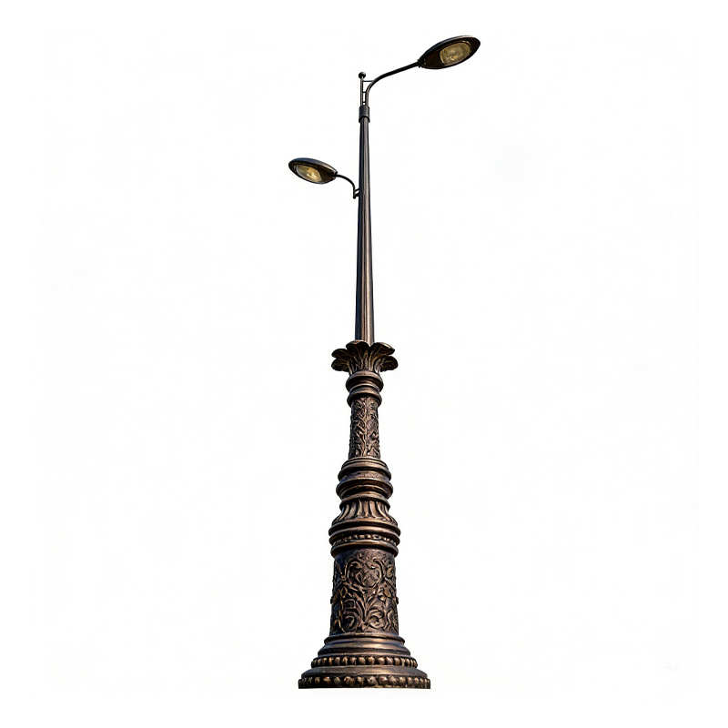 HS-L040 Aluminum Street Light Pole: Elegant Victorian-Style Outdoor Lighting,  aluminum street light pole