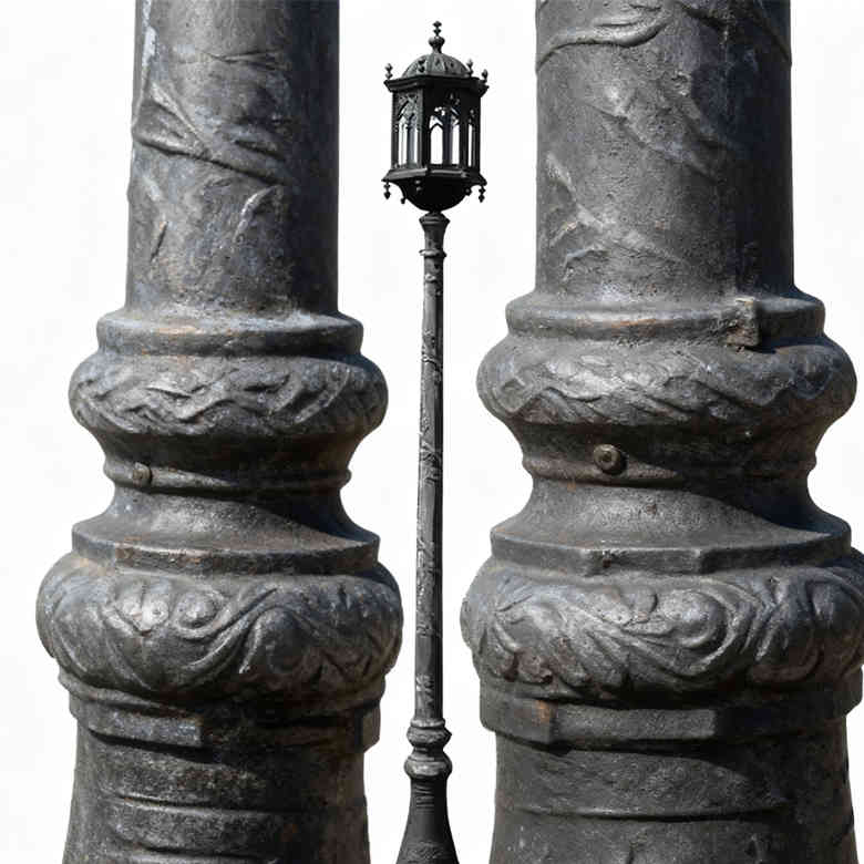 Victorian Gothic Lamp HS-L032 : Artful Outdoor Lighting for Luxury Landscapes, Victorian Gothic Lamp