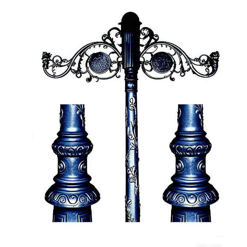 Victorian Street Light HS-L036: Elegant Vintage Lamp Post for Timeless Spaces, victorian street light