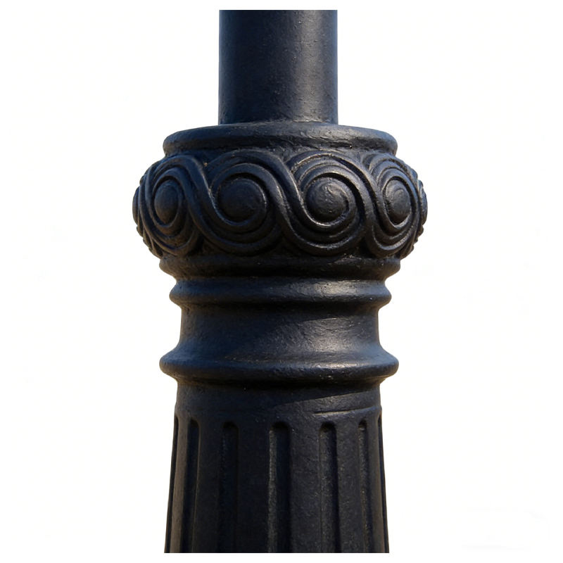 HS-L043 Classical Cast Iron Single-Head Courtyard Lamp, classical cast iron courtyard lamp
