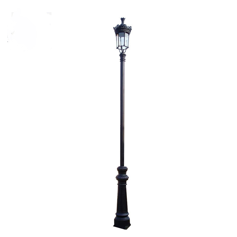 HS-L043 Classical Cast Iron Single-Head Courtyard Lamp