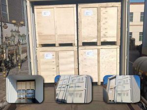 1*20gp Outdoor Lighting Fixture Parts Successfully Shipped To The Usa