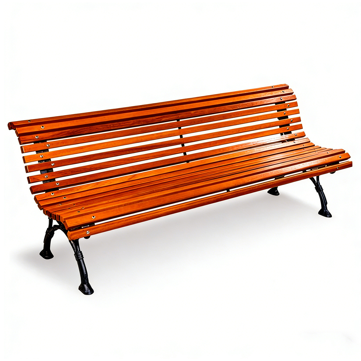 Durable Cast Iron Bench HS-B022 for Commercial Outdoor Spaces