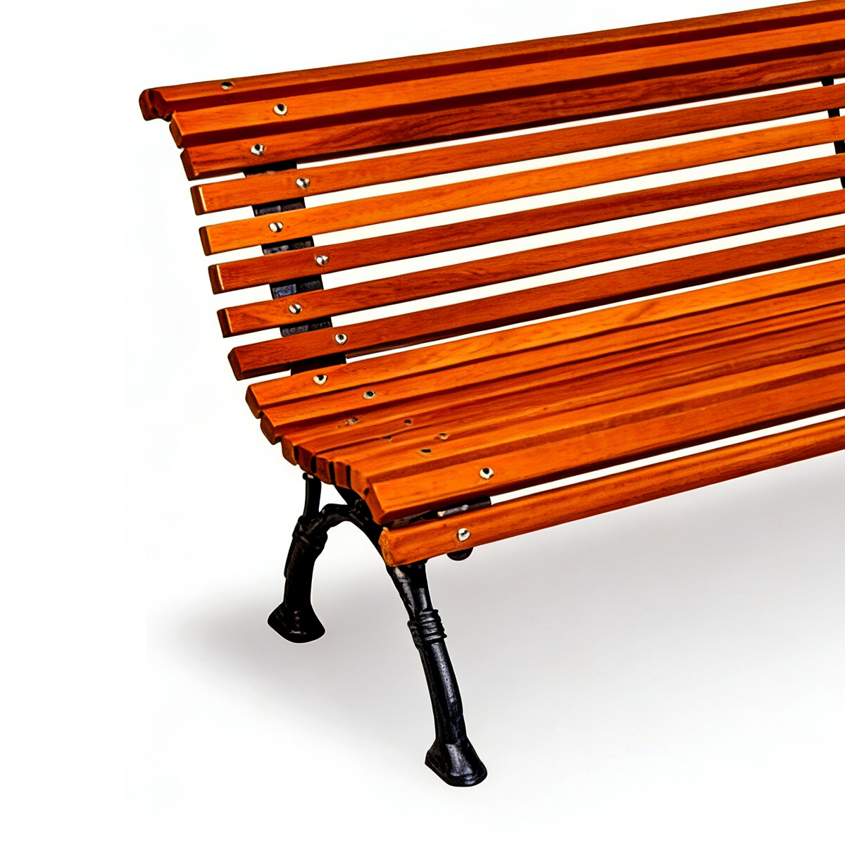 Durable Cast Iron Bench HS-B022 for Commercial Outdoor Spaces, Cast iron bench