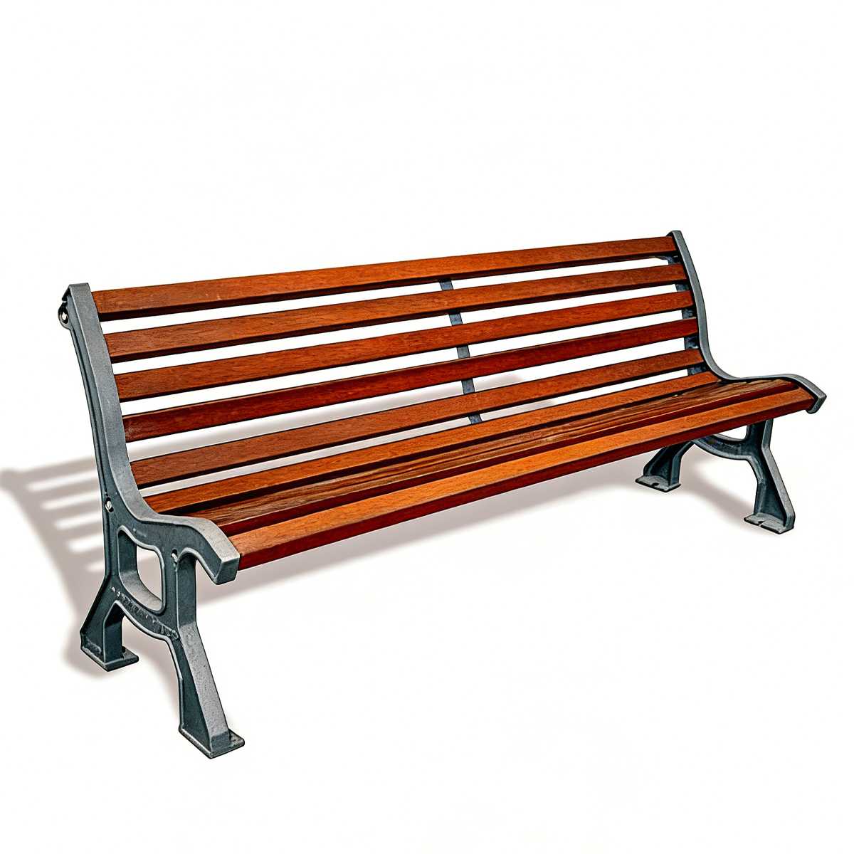 HS-B021 Heavy-Duty Cast Iron Bench Legs for Lasting Public Comfort, heavy-duty cast iron bench legs