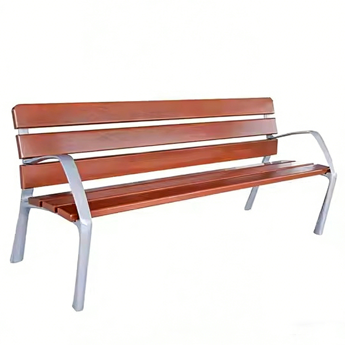 Outdoor Park Bench HS-B024: Modern Public Seating for Urban Landscapes
