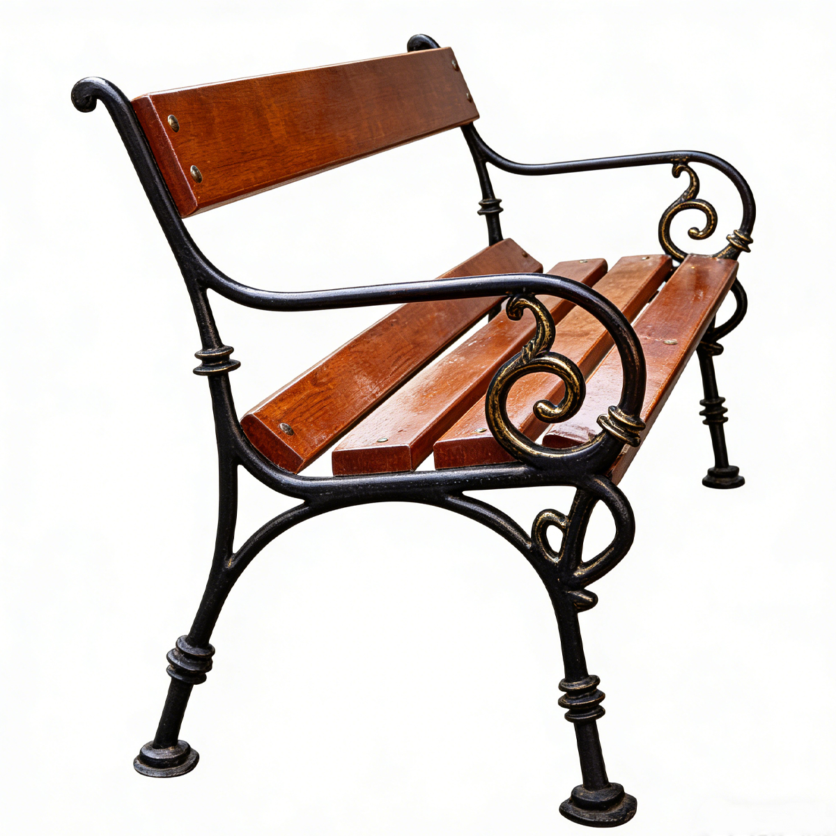 Vintage Cast Iron Bench Legs HS-B023 for Urban Landscapes