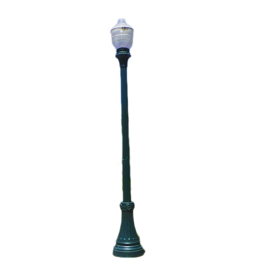 Decorative Cast Aluminum Light Pole | Single-Arm Wind-Resistant Street & Garden Pole – HS-L051, decorative cast aluminum light pole