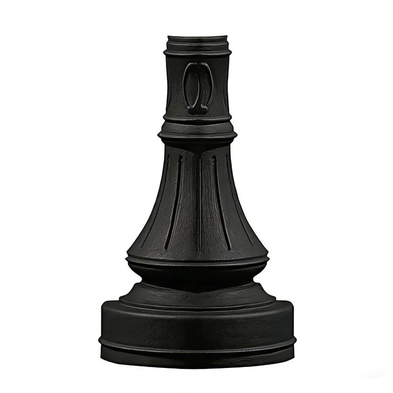 European Vintage Cast Aluminum Lamp Post Base Hs L048 For Durable Outdoor Lighting