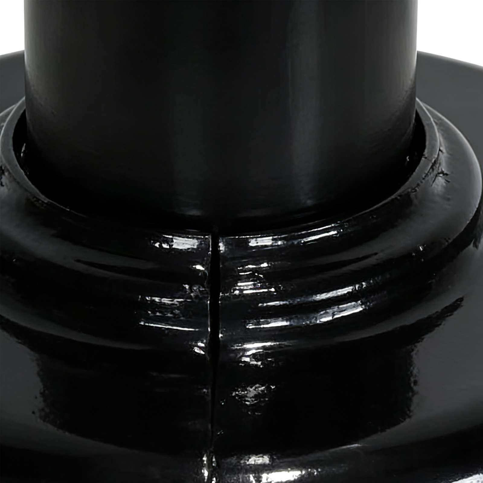 HS-L050 Cast Aluminum Lamp Base: Anti-Tipping Outdoor Light Base for Street & Garden Lights, cast aluminum lamp base