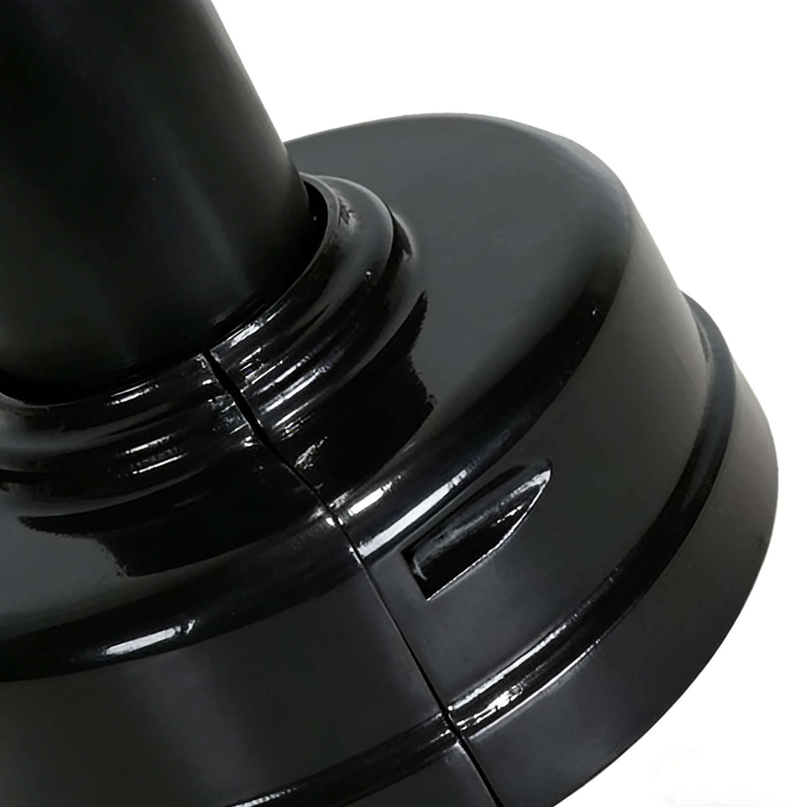 HS-L050 Cast Aluminum Lamp Base: Anti-Tipping Outdoor Light Base for Street & Garden Lights, cast aluminum lamp base