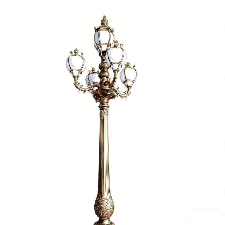 Hs L052 Vintage 5 Head Cast Aluminum Lamp – Timeless European Design