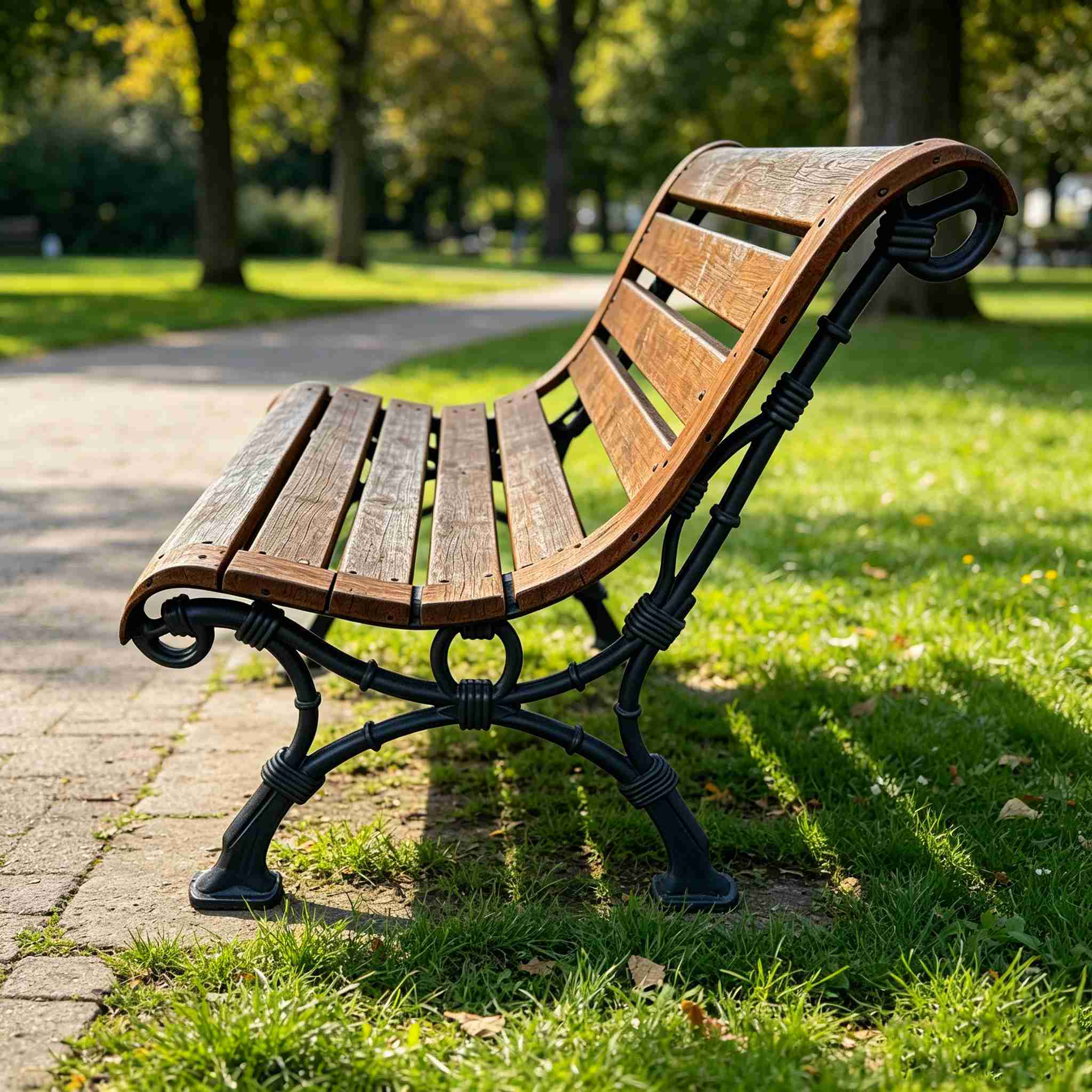 HS-B036 Premium Cast Iron Bench Leg, premium cast iron bench leg