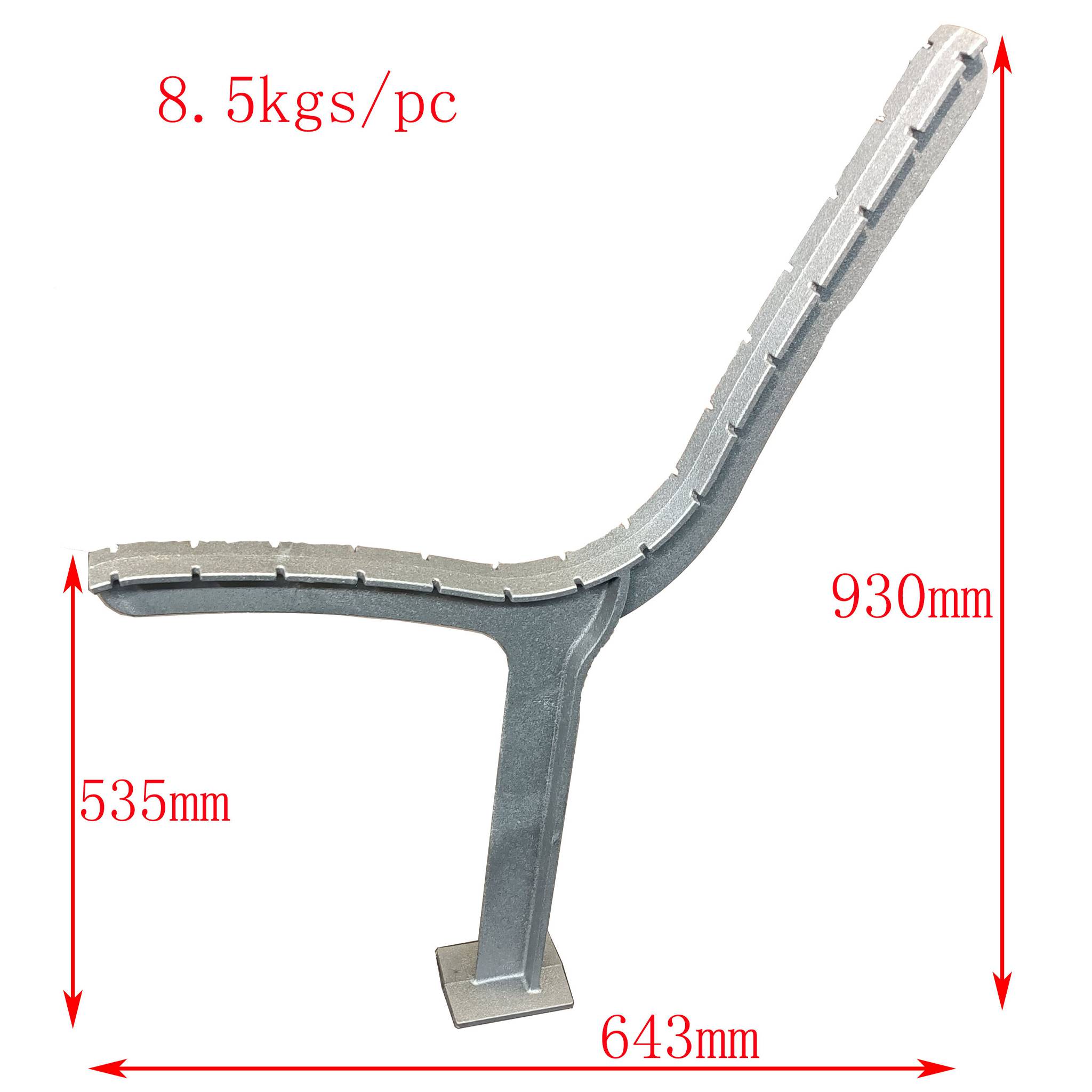 HS-B039 Cast Iron Bench Frame for Municipal Urban Projects, cast iron bench frame