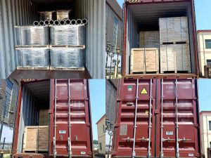 Dispatch News: 40hq Decorative Tubes, Railing & Bench Leg To Portugal