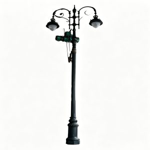 Hs L053 European Cast Iron Lamp Post – Industrial Outdoor Lighting